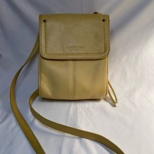 American Leather Company Yellow Crossbody